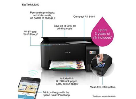 Epson EcoTank L3250 Wi-Fi All-In-One Ink Tank Printer (Black) | lupon.gov.ph