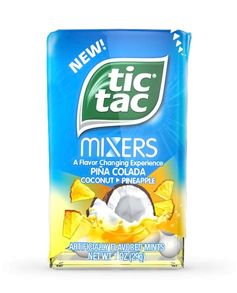 Tic Tac Mixers Pina Colada Nutrition Facts | Besto Blog