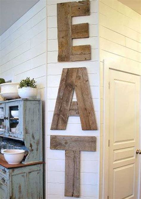 35 Brilliant Rustic Kitchen Wall Art - Home, Family, Style and Art Ideas