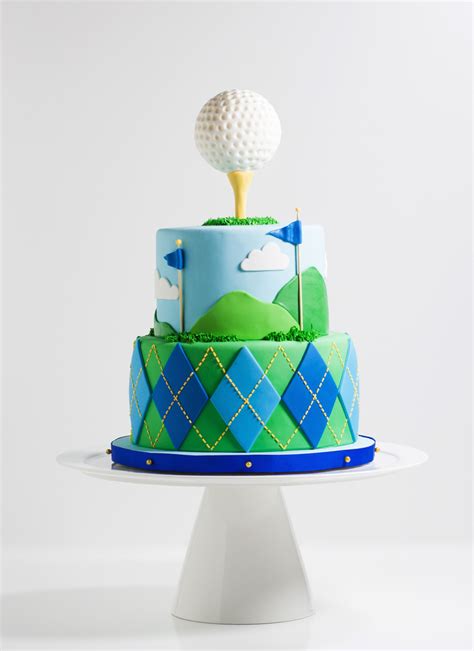 Argyle Golf Birthday Cake - Whipped Bakeshop Philadelphia