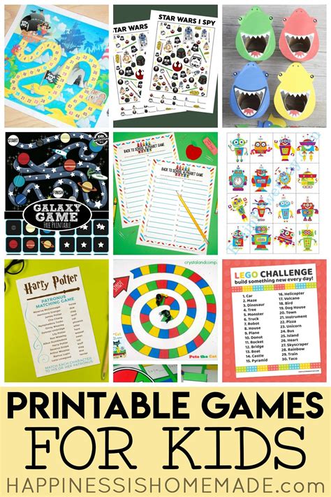 Free Printable Games For Kids