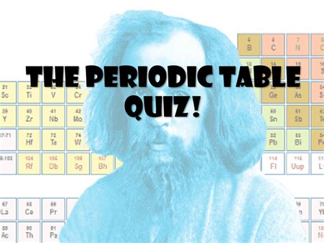 Periodic Table Quiz | Teaching Resources