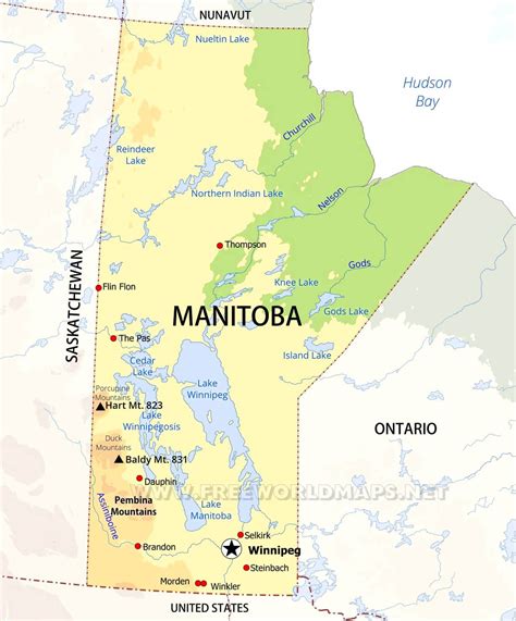 Map Of Manitoba Canada – Get Map Update