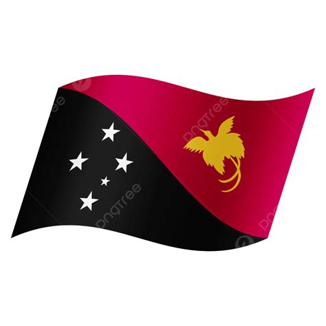 Papua New Guinea National Flag Simple Transparent Design, Country Flag, Nation Flag, Simple PNG ...