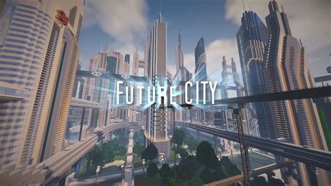 Minecraft futuristic city map - kmfkfile