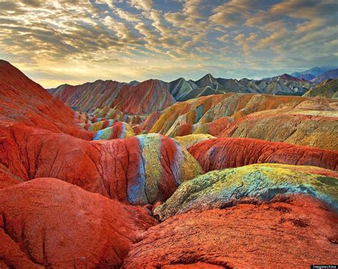 Rainbow Mountains In China's Danxia Landform Geological Park Are Very, Very Real (PHOTOS) | HuffPost