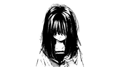 Anime Sad Black And White Wallpapers - Wallpaper Cave