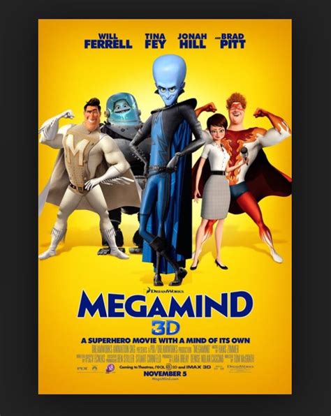 a movie poster for the film megamind