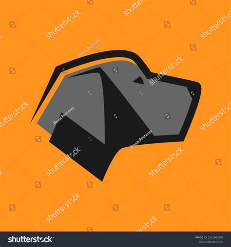 Dog Portrait Silhouette Side View Symbol Stock Vector (Royalty Free ...