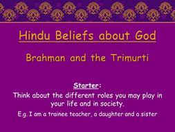 Trimurti & Hindu beliefs about Brahman | Teaching Resources