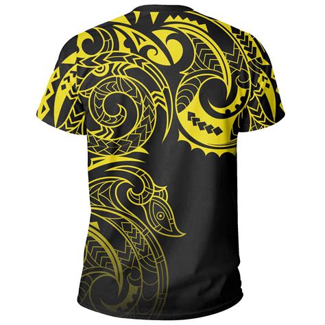 Hawaii Kanaka Polynesian Tribal T-shirt Gradiant Style Yellow – Gaicness