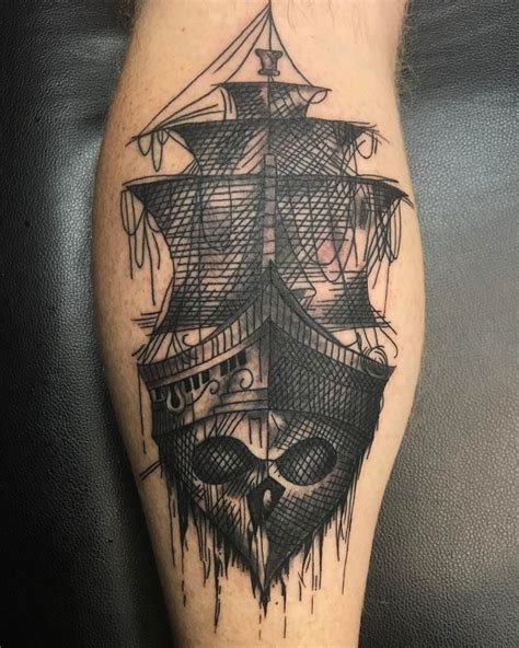 95+ Best Pirate Ship Tattoo Designs & Meanings - (2019)