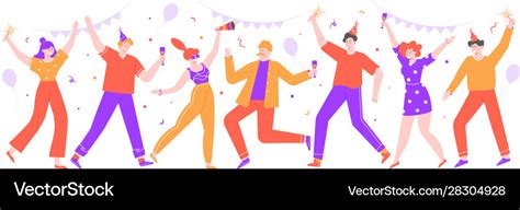 People celebrating happy celebration party Vector Image