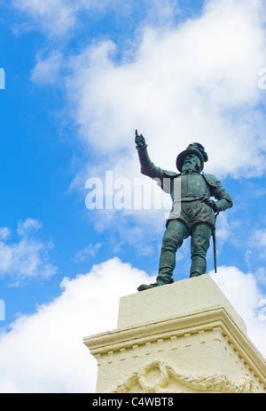 Statue of Juan Ponce de Leon in Ponce de Leon Circle along A1A in Historic Downtown St ...