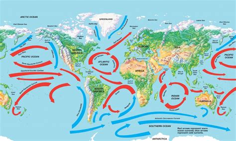 Atlantic Ocean Currents Map | Map of Atlantic Ocean Area