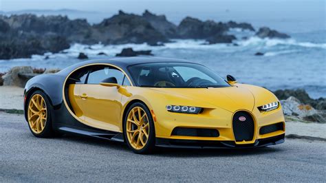 2018 Bugatti Chiron Yellow and Black 4K Wallpaper - HD Car Wallpapers #8853