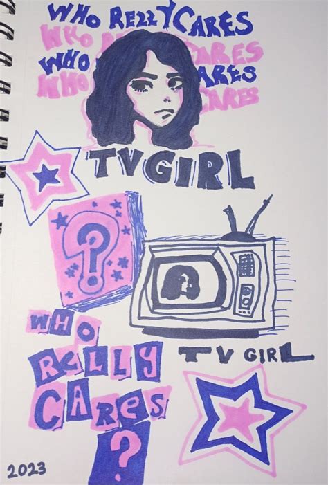 Tv girl | Sketch book, Tv girls, Music poster design