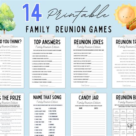 Family Reunion Game Bundle Family Reunion Games Family - Etsy