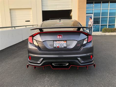 DownForceSolutions — 17’ - 20’ Honda Civic Si rear diffuser