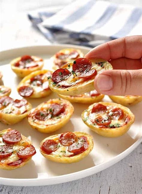 Mini Pizza Potato Skins | RecipeTin Eats