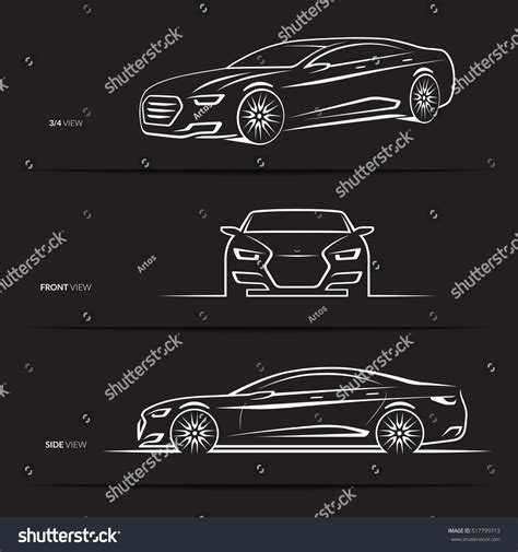 64,141 Car Silhouette Outline Vector Stock Vectors, Images & Vector Art ...