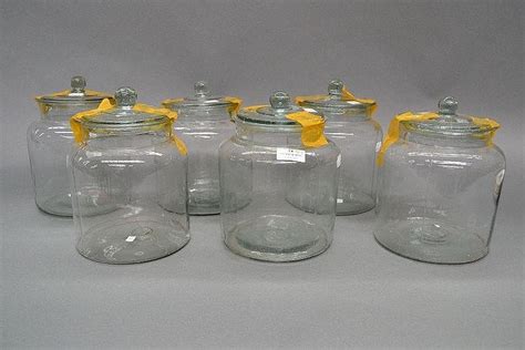 Six glass specimen jars with… - Antiques, Collectables and Estate, Day 1 - Vickers & Hoad ...