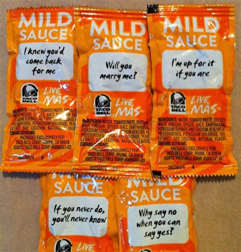 An entire conversation with Taco Bell sauce packets :) | Taco bell sauce packets, Taco bell ...