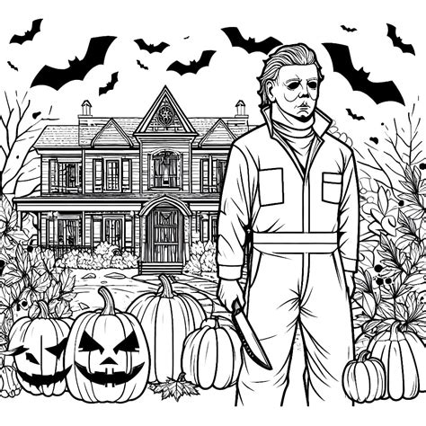 Print Michael Myers coloring page - Download, Print or Color Online for Free