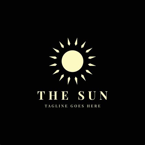 luxury golden sun logo design 5177550 Vector Art at Vecteezy