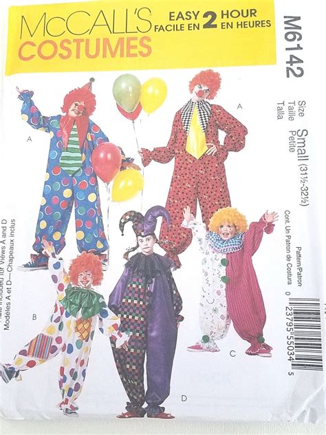 Funny Happy Birthday Clown Costume Adult Costume Pattern - Etsy