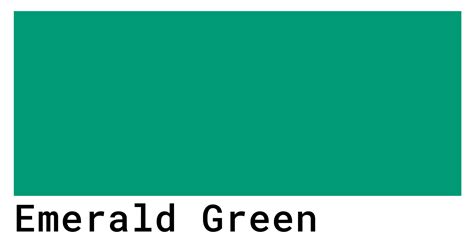 Emerald Green Color Codes - The Hex, RGB and CMYK Values That You Need