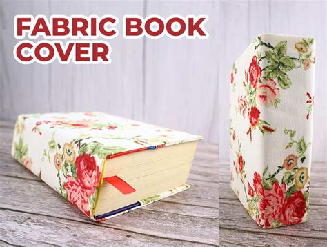 How To Make A Fabric Book Cover (VIDEO) - Easy Book Jacket ⋆ Hello Sewing