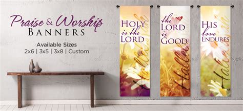 Spring Worship Banners | ChurchBanners.com