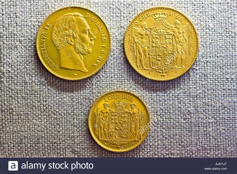 Old gold coins Stock Photo - Alamy