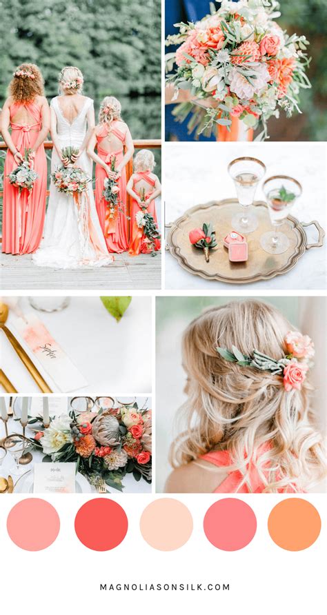 Top 5 summer wedding color palettes | Magnolias on Silk