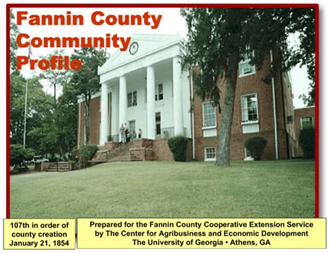 Fannin County Community Profile