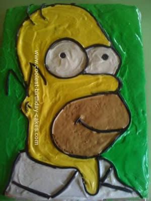 Coolest Homer Simpson Cake