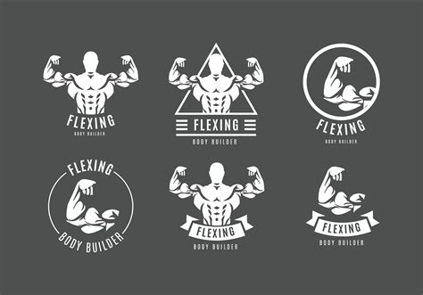 Flexing Logo Vector 148521 Vector Art at Vecteezy