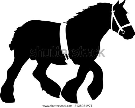 Black Belgian Draft Horse