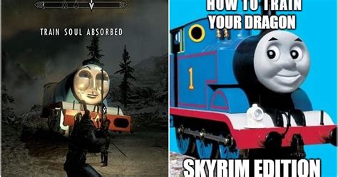 Skyrim: 10 Hilarious "Thomas The Train" Memes That Are Too Funny