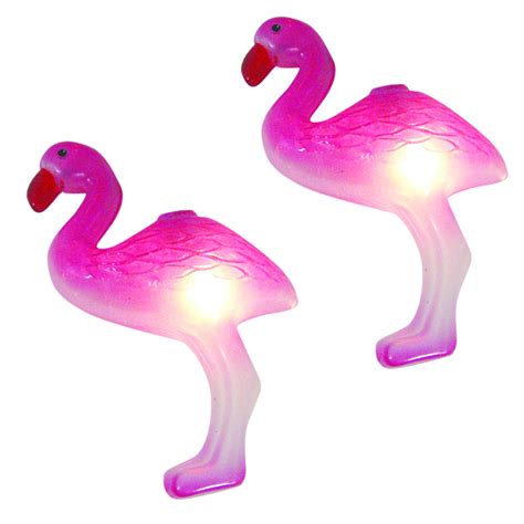 Set of 10 Tropical Pink Flamingo Novelty Christmas Lights - 11 ft White Wire | Christmas Central