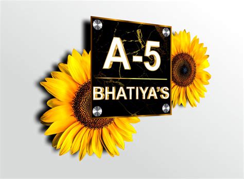 Buy OOCLAS Sunflower Door Name Plate, Laser Cut Custom Door Name Plates, 10MM Thick Acrylic Name ...