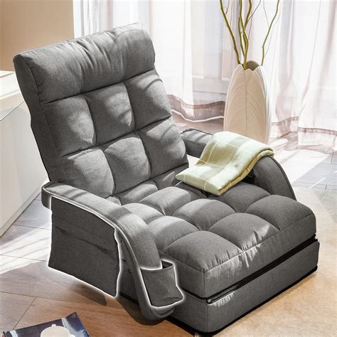 Buy WAYTRIM Indoor Chaise Lounge Sofa, Folding Lazy Sofa Floor Chair 6 ...