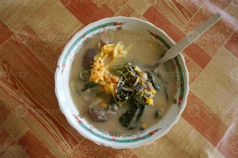 Kapurung. Kapurung is a culinary origin of South Sulawesi, indonesia. Kapurung made from sago ...