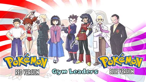 Pokemon Red and Blue- Gym Leaders Wallpaper by MattPlaysVG on DeviantArt