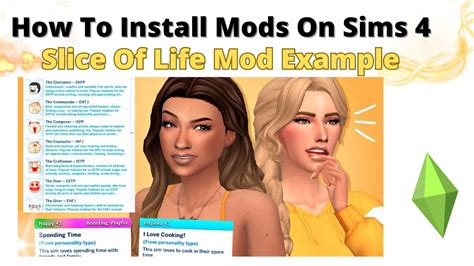 How To Install The Slice Of Life Mod For Sims 4 2023 - YouTube