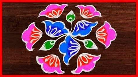 Diwali Rangoli Designs With Dots