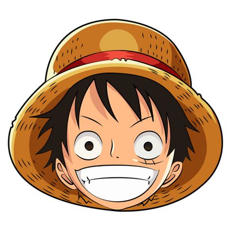 Monkey D Luffy, or Straw Hat Luffy character from the anime series One Piece in a cartoon ...