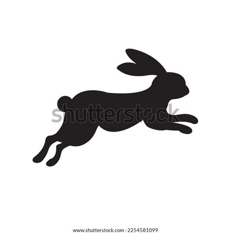 Rabbit Jumping Silhouette Easter Bunny Jumping Stock Vector (Royalty Free) 2254581099 | Shutterstock