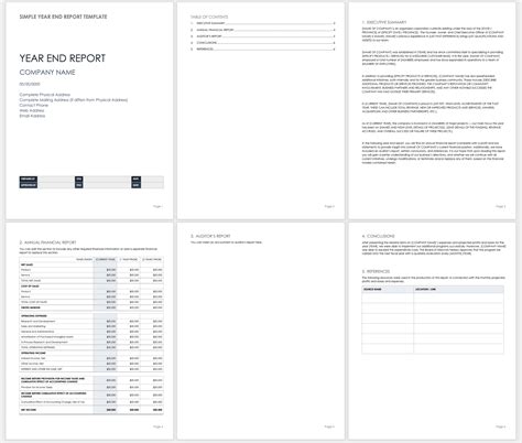 Free Year End Report Templates | Smartsheet